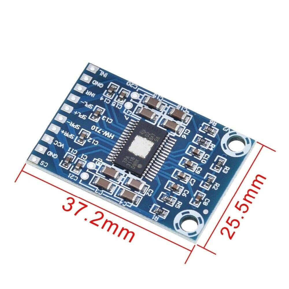 5pcs XH-M562 TPA3116D2 Digital Audio Amplifier DC 12V-24V 2x50W Dual Channel