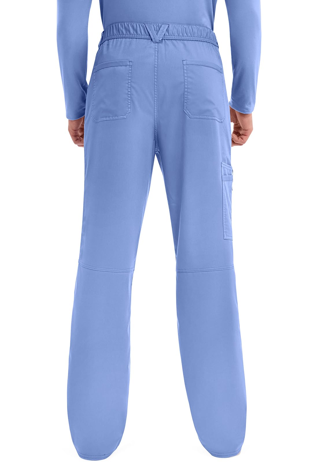 Damen-Schlupfkasack, Workwear Revolution WW670, V-Ausschnitt, Oberteil mit Hosenschlitz WW140, Ciel- M-Oberteil/S-Hose