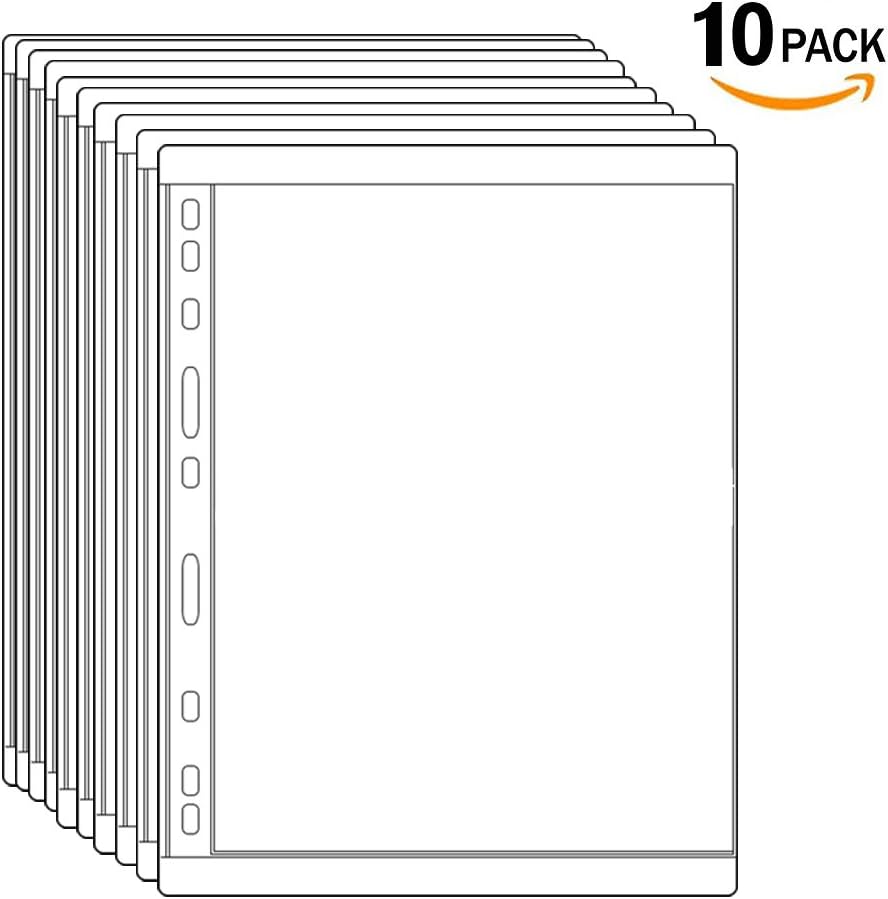 Stamp Stock Pages Plastic Clear Coin Holders for Currency Collection 10 Pages