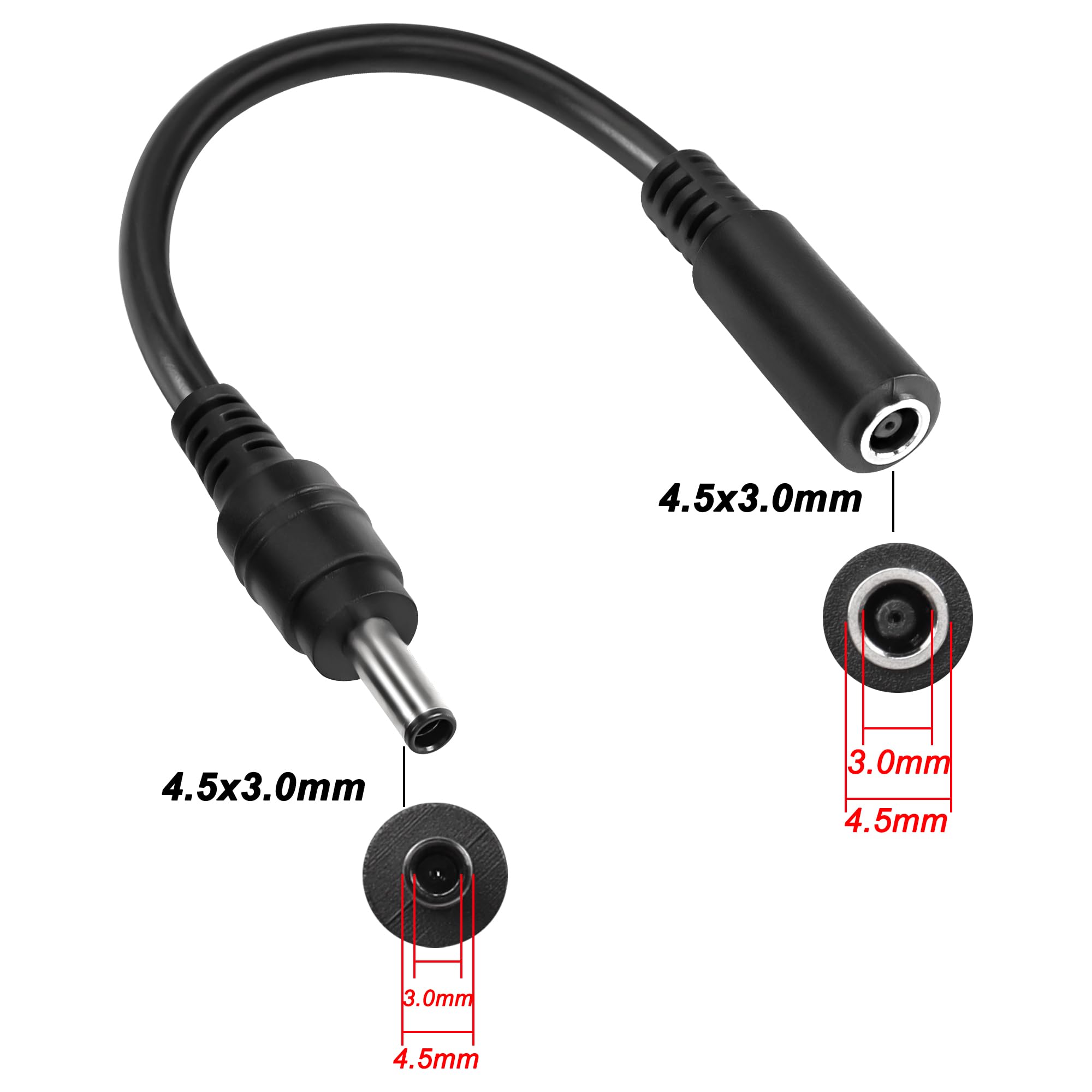 Sourcing Map DC Adapter Set - 10 Stück 5.5x2.1mm Auf 4.0x1.7mm
