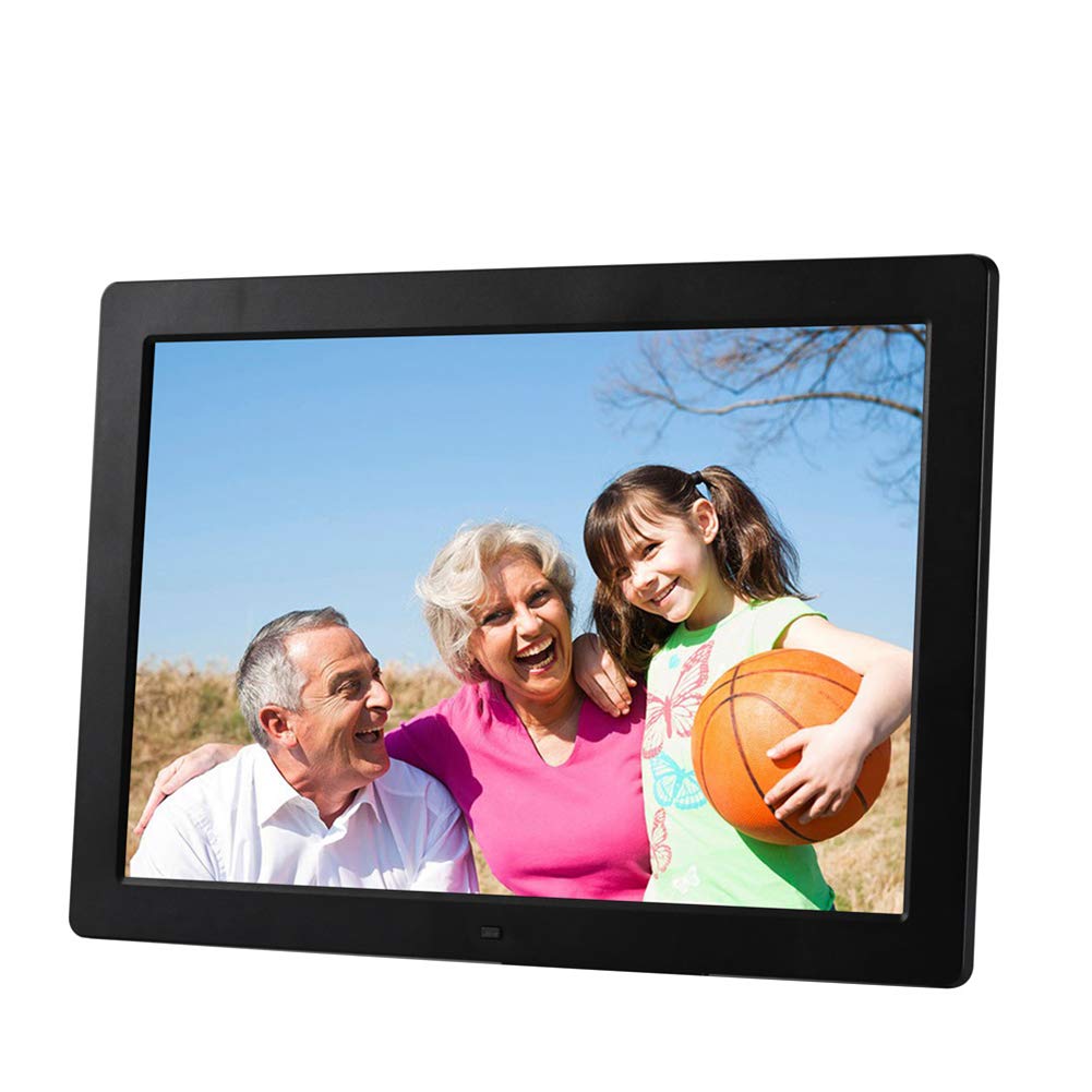 Wfdliu Black 15 Inch Digital Photo Frame 1280X800 Lcd Resolution Video Player Support Music/Video/Clock/Calendar With Remote Control E-Albums,