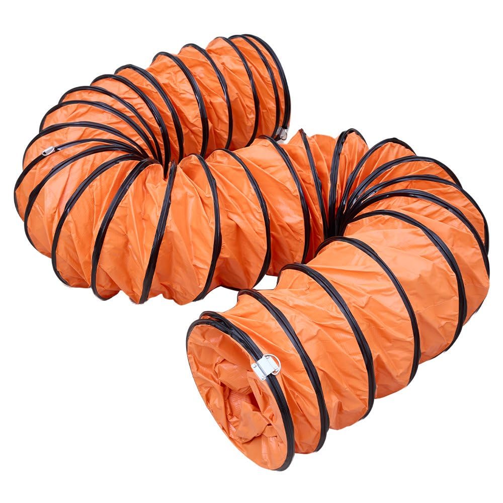 Tubo flessibile in PVC con corda regolabile, per ventola di ventilazione da 40,6 cm (40,6 cm x 9,6 m)