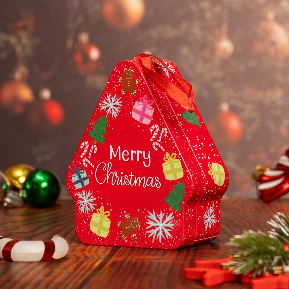 e*a様 【即日発送】mellojoy クリスマスギフトボックス The Zappy Box Xmas Morning Joy Tin | Festive Holiday Storage Tin