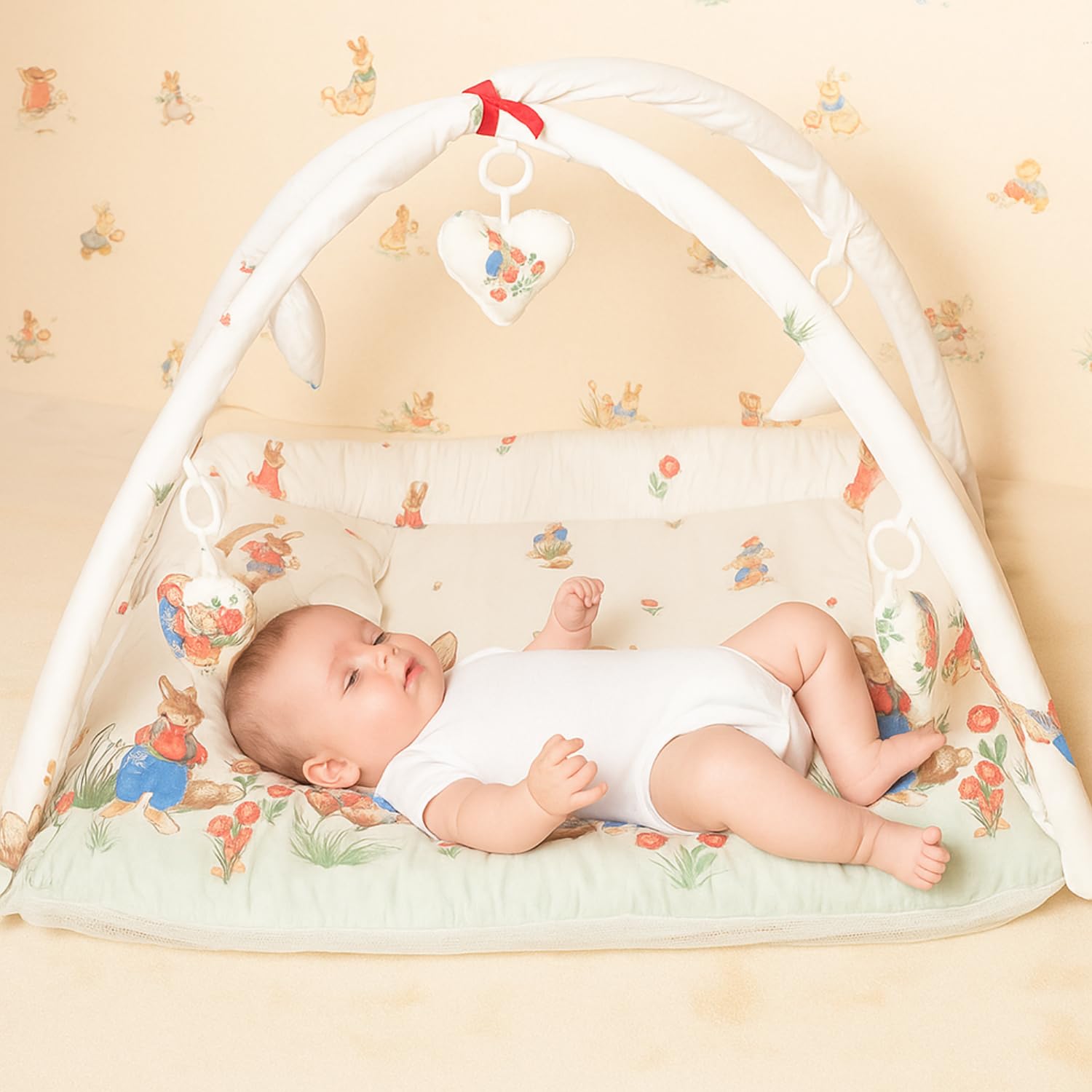 Baby Play Gym Rabbit Print | Soft Activity Mat for Tummy Time & Development | Early Learning Infant Play Mat for Newborns & Toddlers-image-25