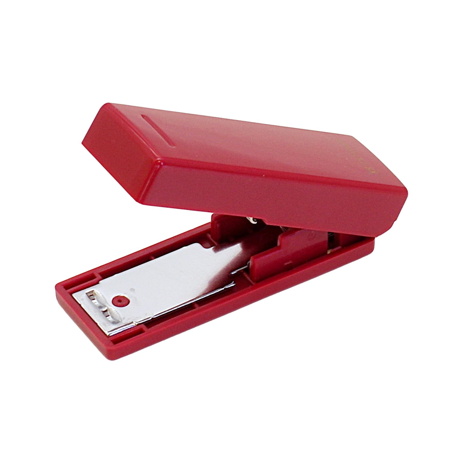 Midori XS Compact Stapler Maroon Foldable with Remover No.10 Japan