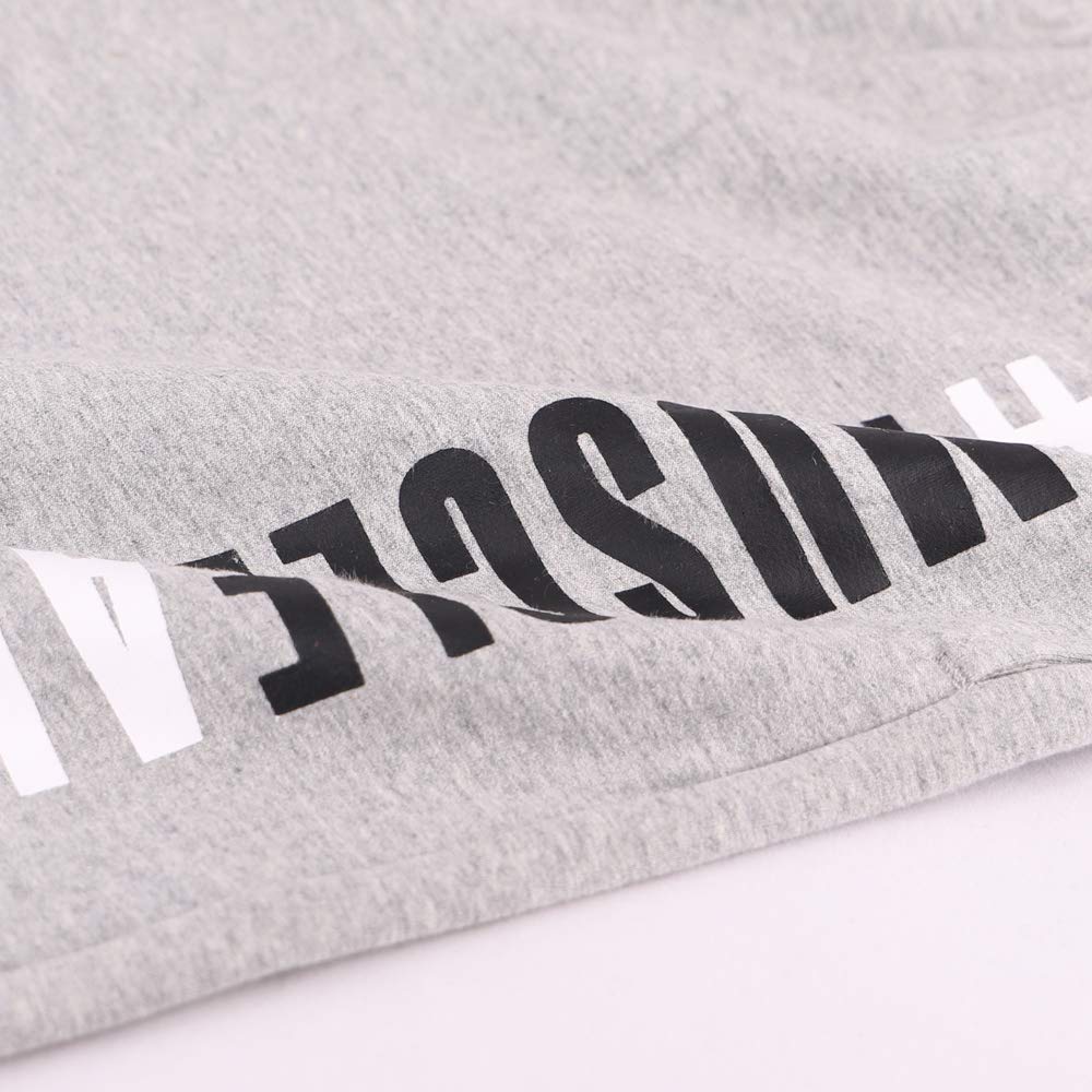 Muscle Alive Uomo Bodybuilding Palestra Pantaloncini Cotone Allenarsi Sportivo Fitness Workout Shorts