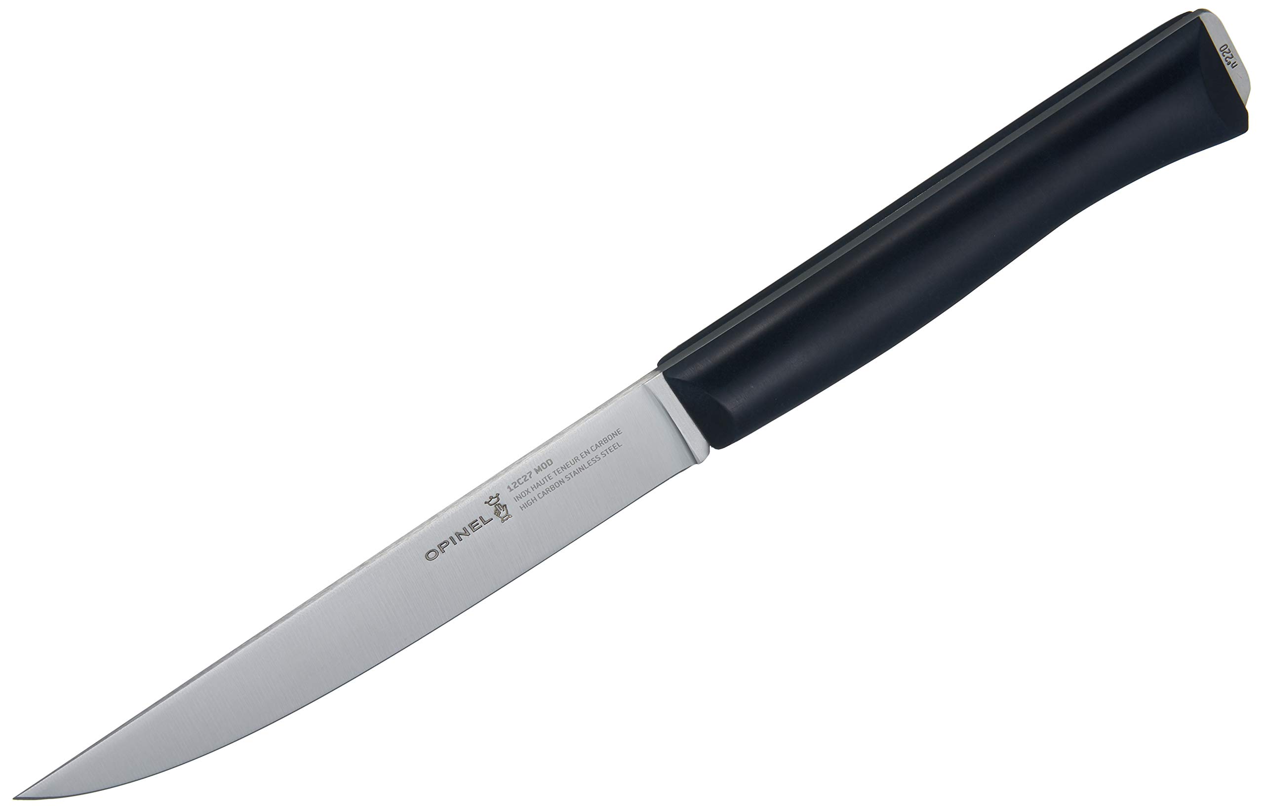 Opinel - N°220 Coltello da Taglio Intempore - Lama di 16 cm in Acciaio Inossidabile, per Arrosti, Cosciotto di Agnello, Pollame - Manico in Poliossimetilene - Eccellente Presa - Garanzia a Vita