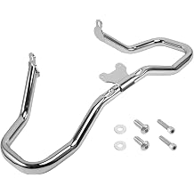 2014-2025 Chopped Engine Guard Crash Bar Compatible with Harley Davidson Touring Street Glide Road King Electra Glide FLHX FLHT FLHR 1 1/4" Pro Highway Crash Bar Chrome