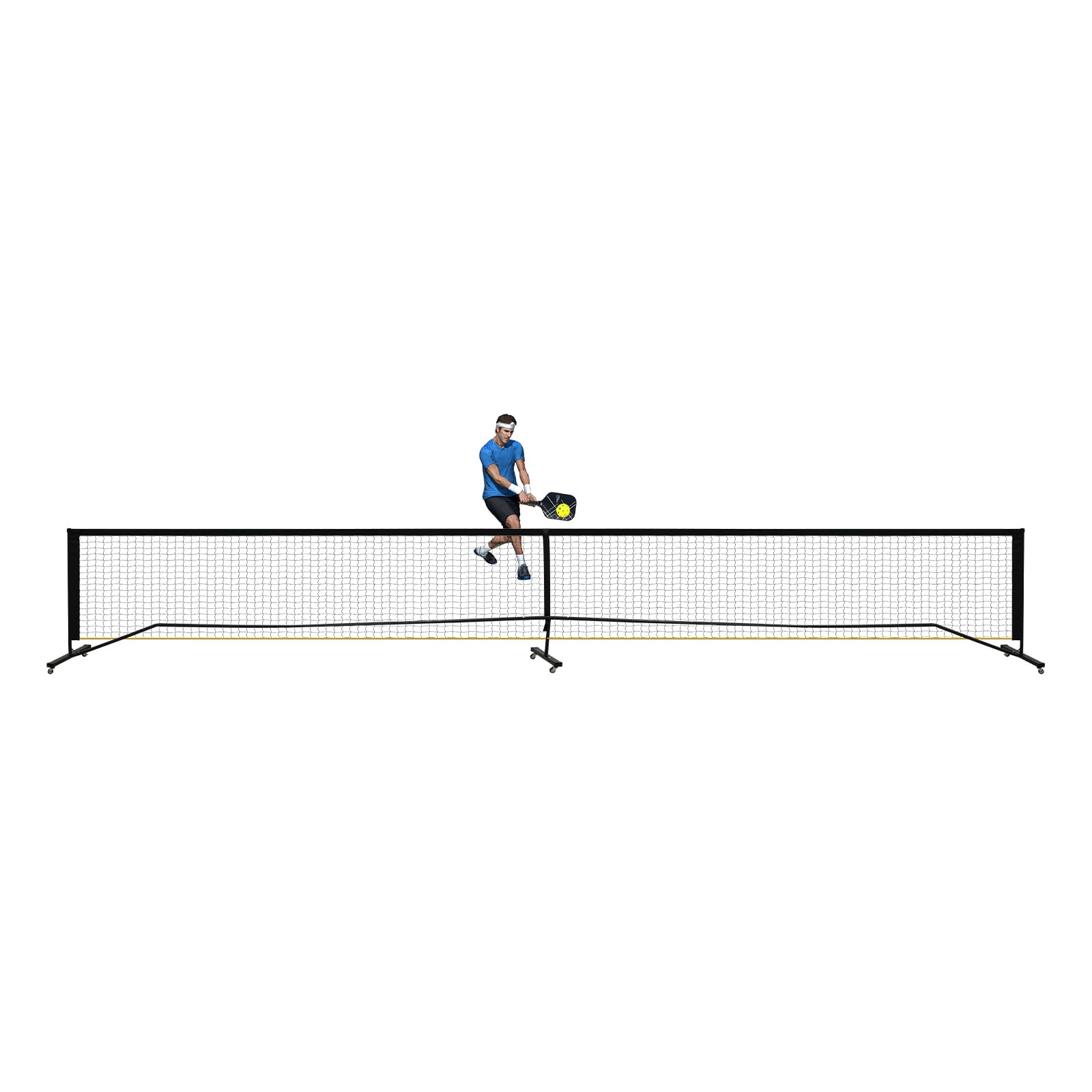 Red portátil para pickleball, 670 x 60 x 91 cm, red de tenis con bolsa de transporte, resistente, para patios traseros, césped, parques
