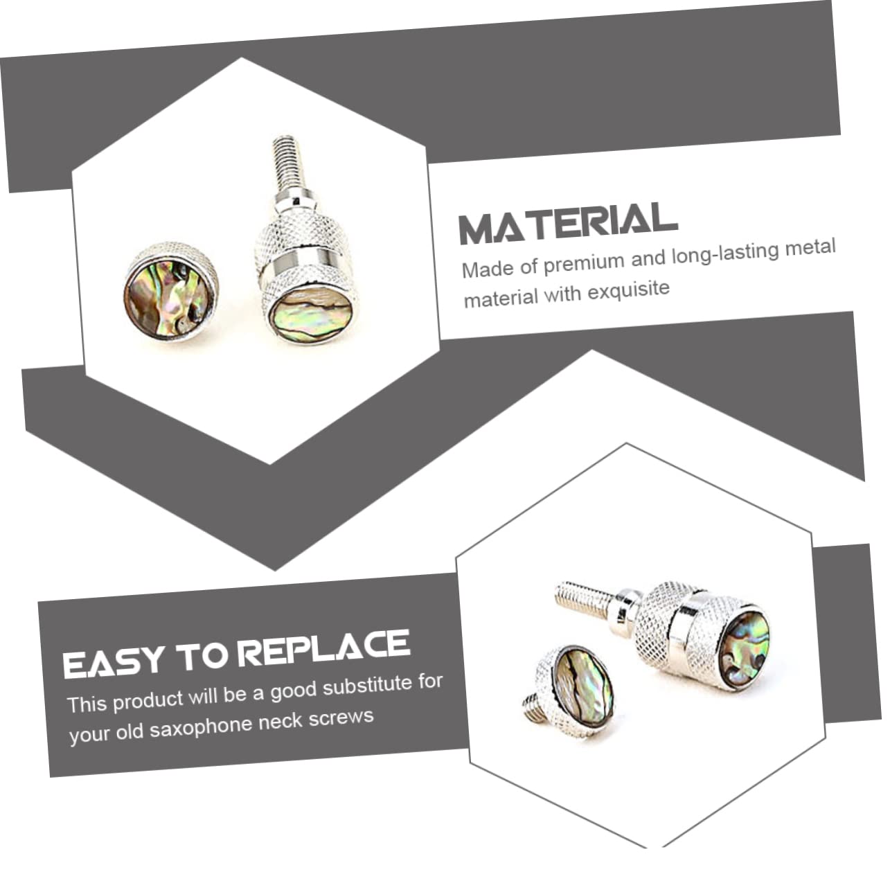 ibasenice 4juegos De Apriete Para Cuello De Saxofón Accesorio De Reparación Para Instrumentos Compatible Varios De y Práctico