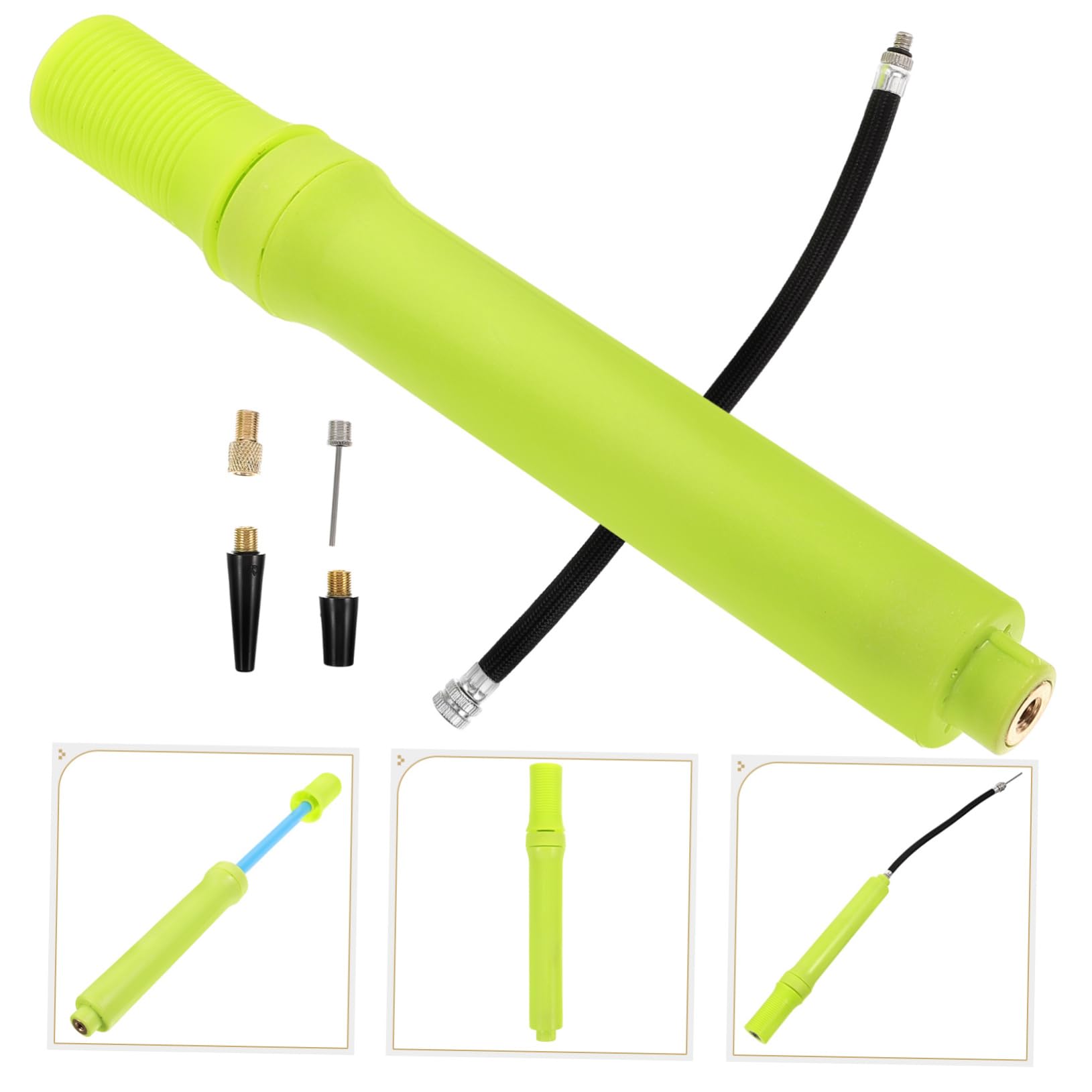 Abaodam minipompa portatile aria pompa per gonfiabili Pompa a sfera Gonfiore pompa gonfiabile da basket gonfiatore per bici addominali Yellow