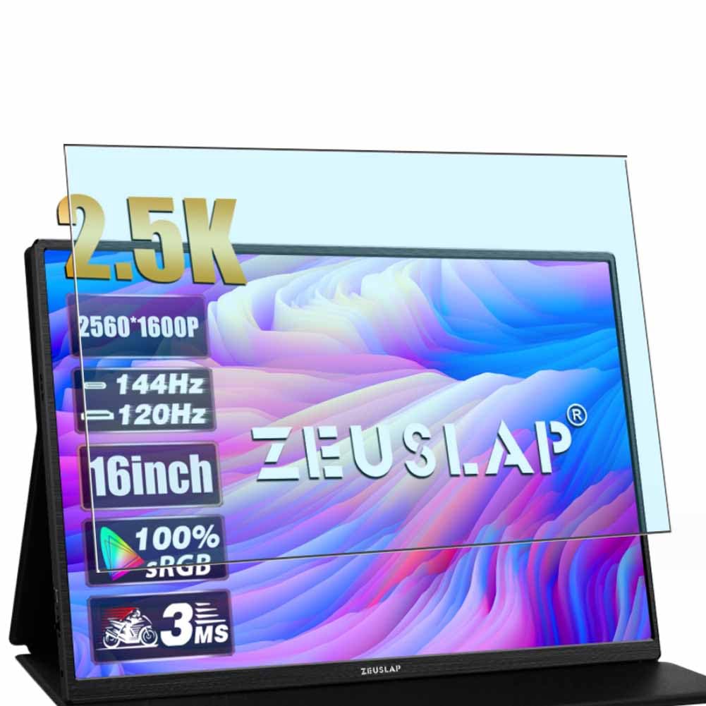 Puccy 2 Pack Anti Blue Light Screen Protector, compatible with ZEUSLAP P16K Portable Monitor 16" TPU Film Guard （ Not Tempered Glass Protectors ）