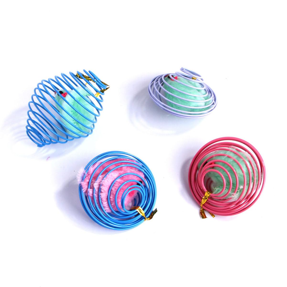 POPETPOP 15pièces Jouets Interactifs pour Chats De Souris Colorées Stimule Exercice Et Réduit Ennui des Félins Accessoire pour Chats Intérieur Fabriqué Matériau Résistant Et Durable