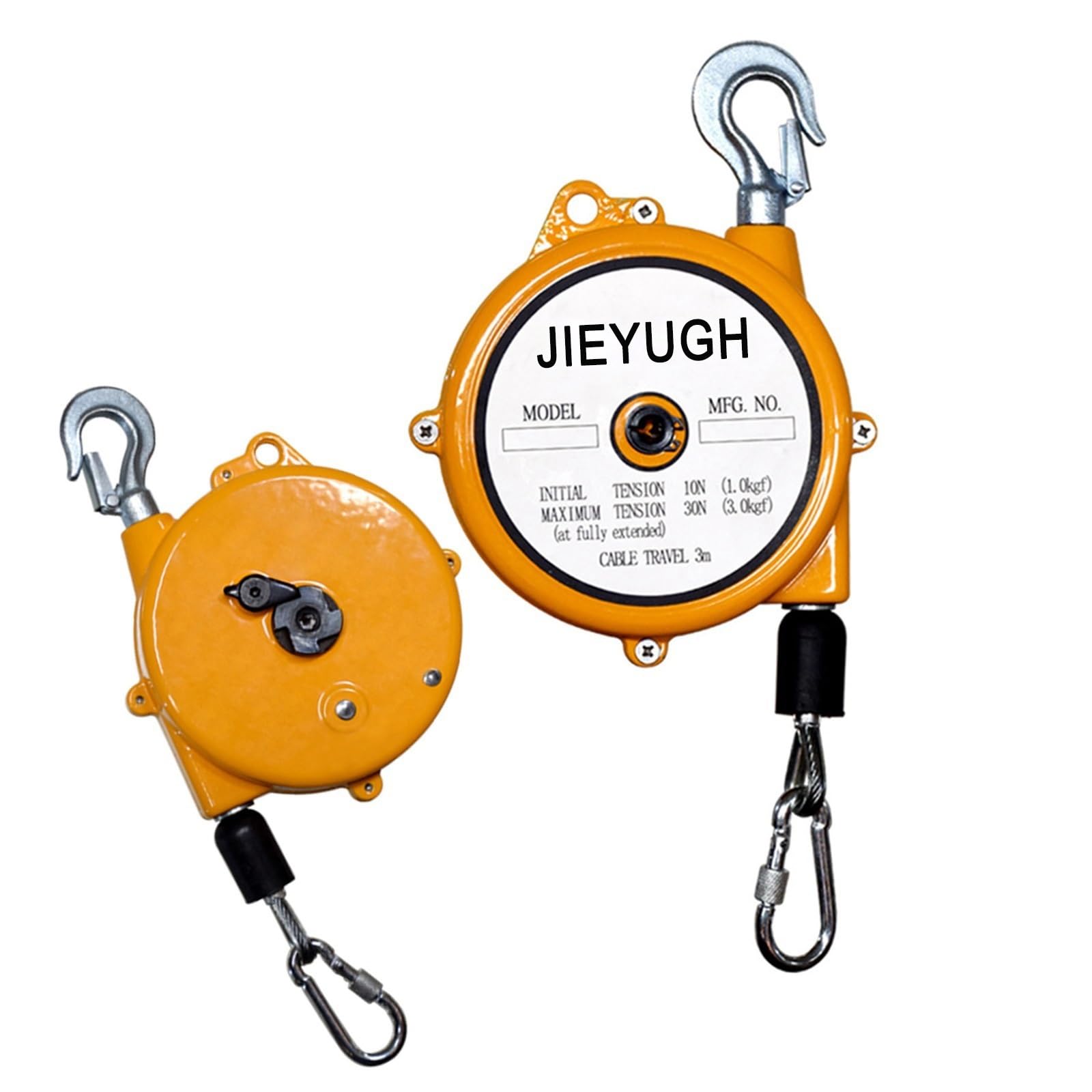 Retractable Spring Balancer ，Self-Locking Ratchet Device with 3-m Wire Rope Hanging Holding Equipment，Workshop and Automotive Equipment,