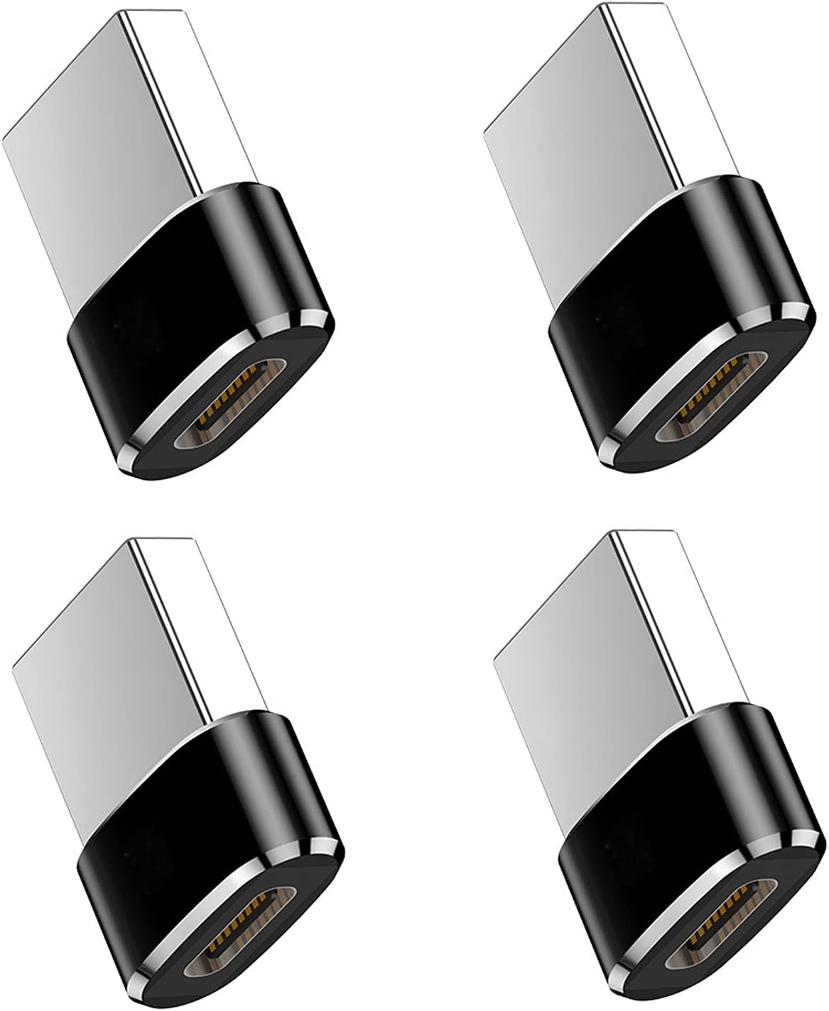 HANKN [4 Pack] USB C Female to USB A Male Adapter, Type-C Cable Converter USB 2.0 Power Charger Connector for iPad MacBook Air Pro Samsung Galaxy Note Laptop Powerbank