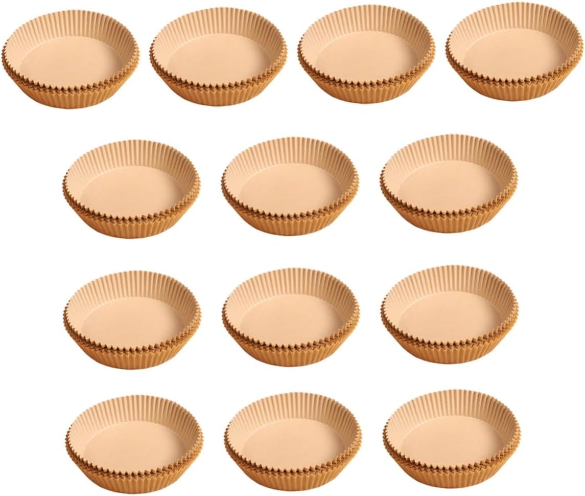 50 Pcs Non Stick Air Fryer Paper Liners Oil Absorbing Baking Cushions for Baking and Frying Easy to Use Disposable and Safe 50 Pcs Non Stick Air Fryer Paper Liners Oil Absorbing Baking Cushions for Baking and Frying Easy to Use Disposable and Safe