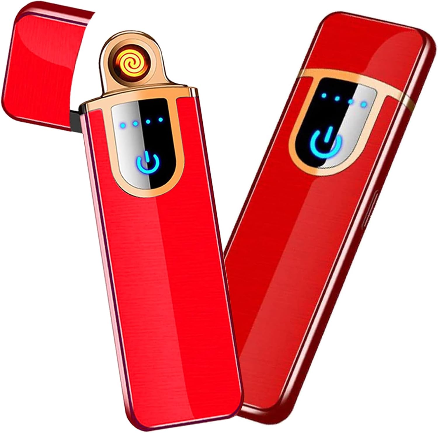 Electronic Lighter, Smart USB Rechargeable Lighter with LED Battery