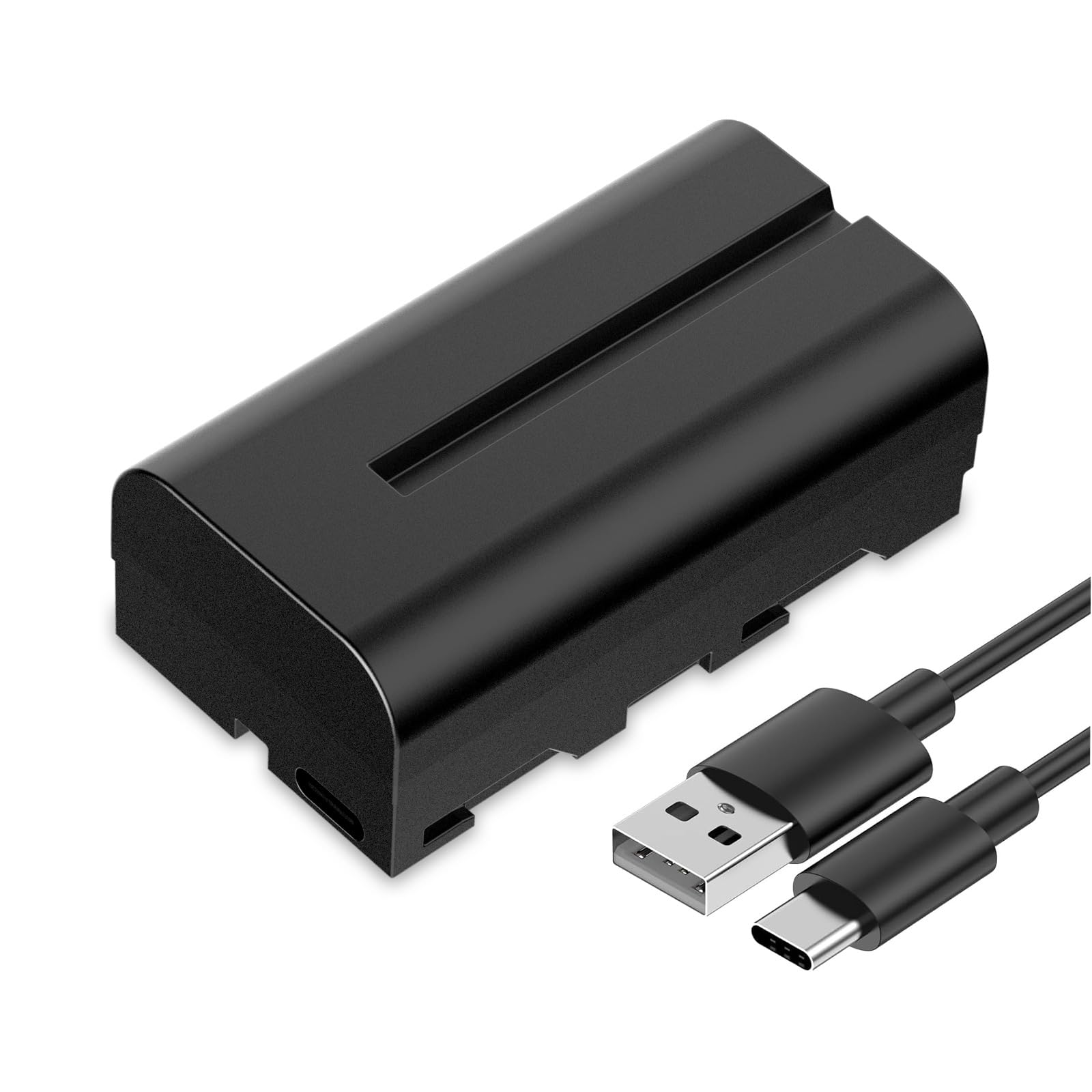 FEELWORLD 1 Pack NP-F550 2200mAh Battery Replacement of NP-F970 F960 F950 F770 F750 F570 F550, USB-C Fast Charging Rechargeable for FW568 FW759 S55 F6PLUS T7 Camera Monitor