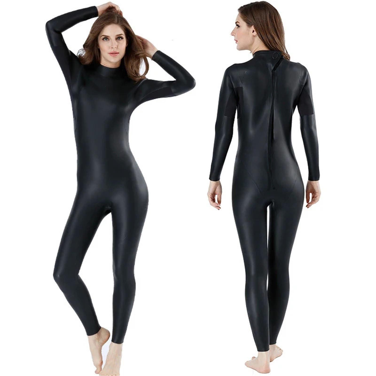 Neopreno Hombre Traje De Neopreno Elástico De 3 Mm For Hombre Y Mujer, Buceo Libre, Baño De Celda Abierta Que Mantiene El Calor, Una Pieza