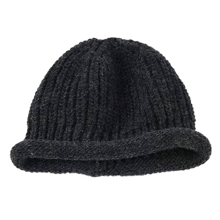 LGB 黒 100%ウール 帽子 Amazon.co.jp: ピュアカラーくしゃくしゃ学生シンプルなニット
