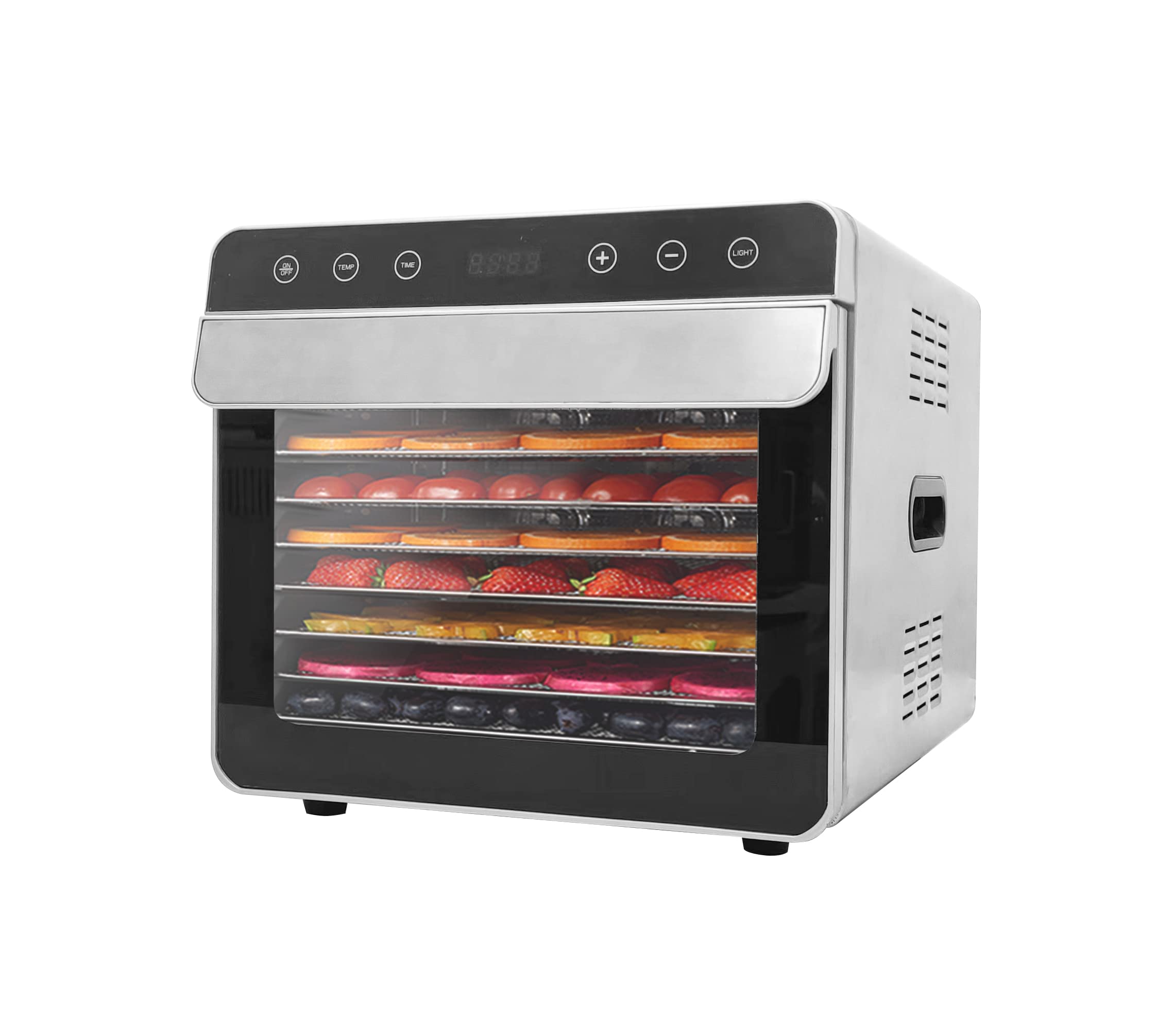 Envop Food Dehydrator 8 trays Stainless Steel for Jerky Vegetables Fruits Meat Yogurt Treats Herbs with Digital 0-24 Timer and 35-85℃ Temperature Control 700W Electric Food Dryer Machine-image-35