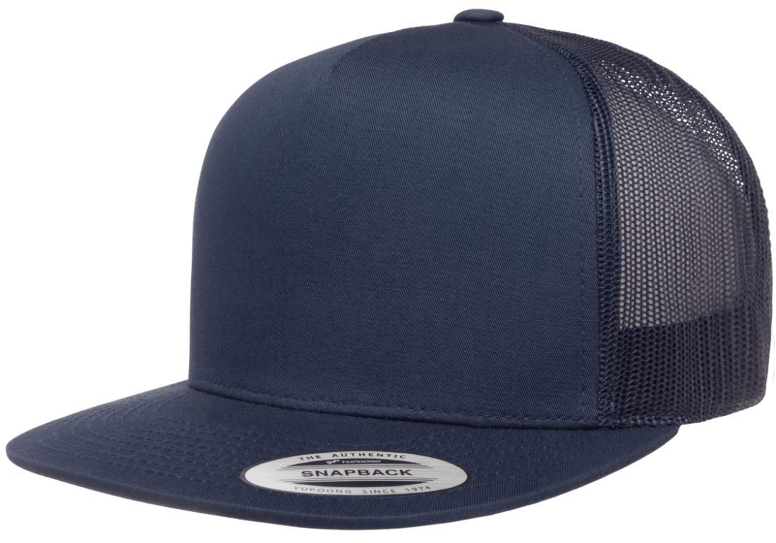 Yupoong 5-Panel YP Classic Trucker Cap | High Profile Flat Visor Snapback