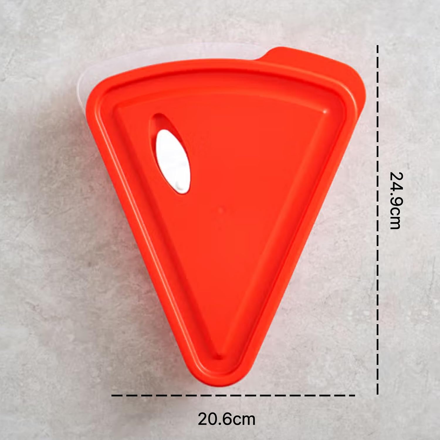 Reusable Pizza Storage Container 3 Pack 480ml - Microwave/Dishwasher Safe - Triangular with Lid & Steam Hole - Leftover Pizza Slice Storage - Best for Lunch Box & Food Saver/Keeper - Made in Korea