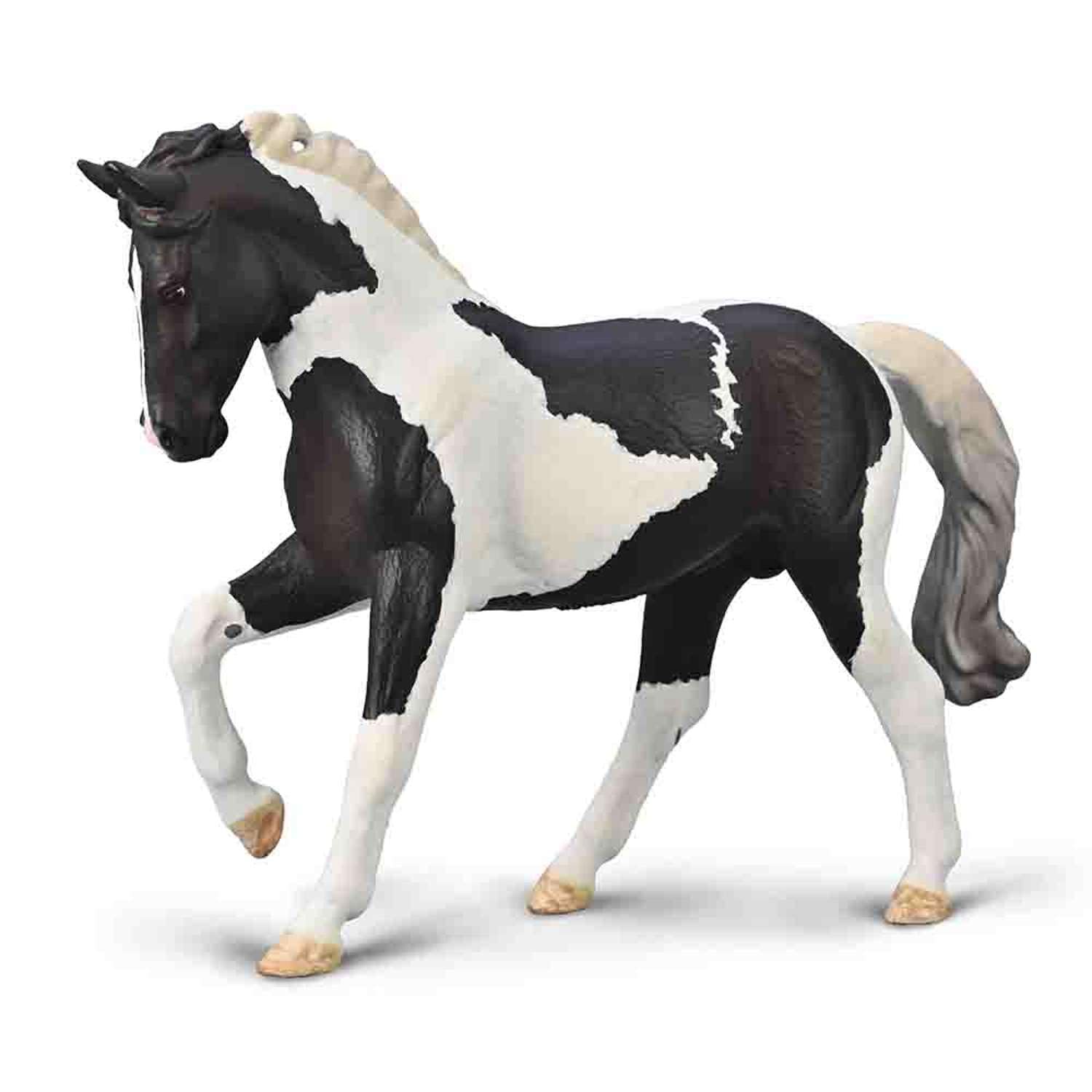 Warmblood Stallion - Black Tobiano | Model 80027