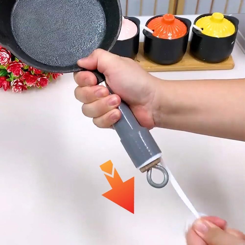 Anadi Pot Handle Heat Insulation Silicon Cover, Pot Handle Covers Heat Resistant, Silicone Thermal Insulation Handle Cover, Silicone Pot Handle Cover, Cast Iron Handle Cover (18 CM) (Pack of 1) 4