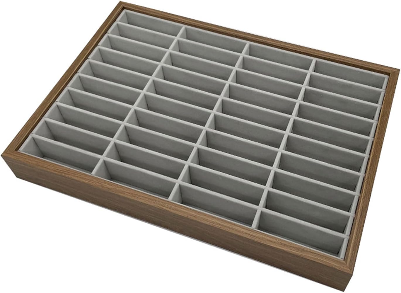 Xinsheinelry Praktische 40 Fächer-Armband-Schalttafel, Holzstruktur, Armreif, Aufbewahrung, Ständer, Holzstruktur, für Geschäft und Zuhause, Mehrzweck-Schmucktablett Fashion