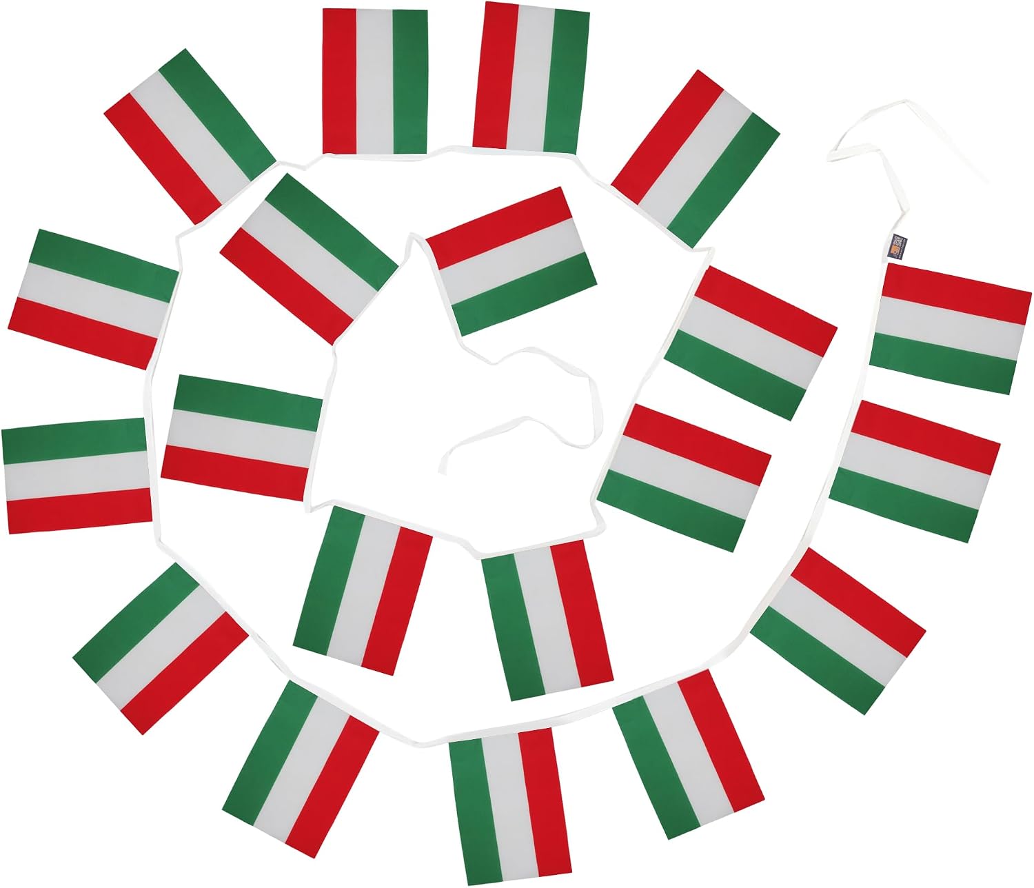 AZ FLAG Hungary 12 Meters Bunting Flag 20 Flags 18'' x 12'' - Hungarian String Flags 30 x 45 cm