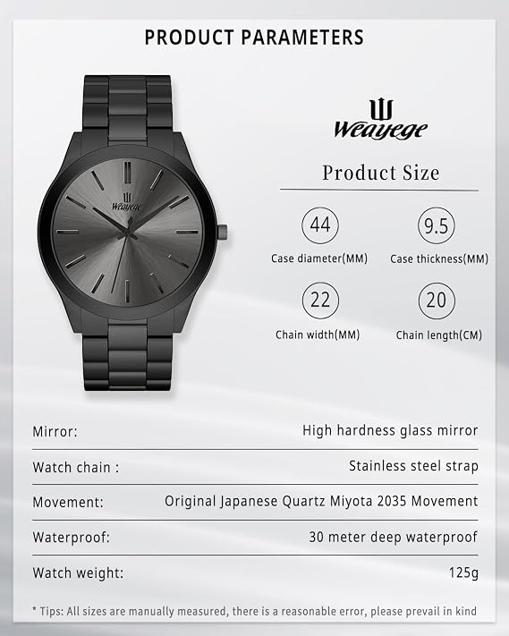 Men's Watches Quartz Wrist Watch Fashion Minimalist Business Luxury Quartz Waterproof Business Watches for Men Gifts for Men