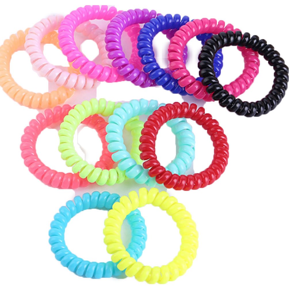 Yingjin Women Hair Accessories Elastic Hair Band Rope Ties Ponytail Holder Gift 12 Pack