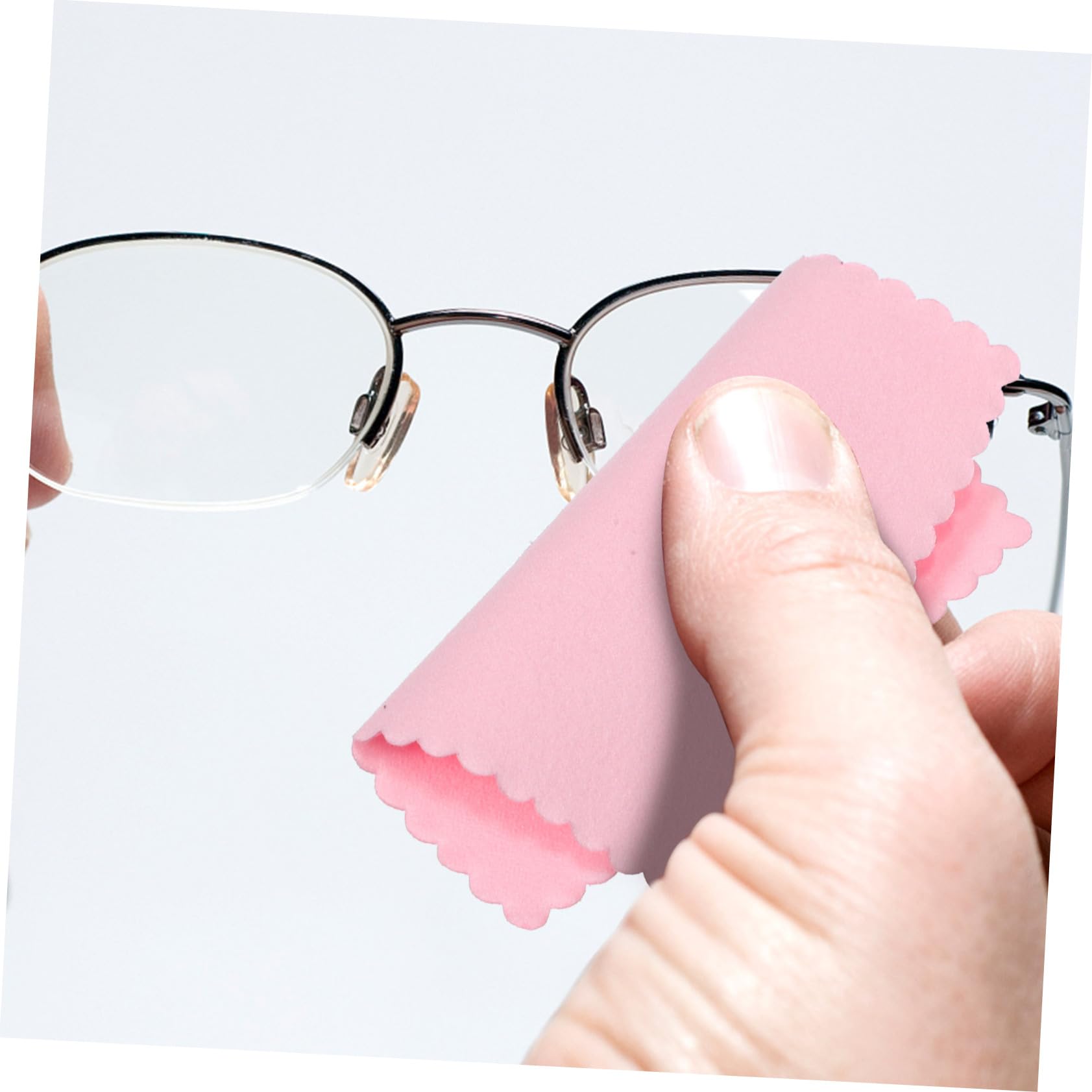 SHINEOFI 5 Series Paño De Limpieza De Gafas De Microfibra Limpiadoras De Gafas Telas De Microfibra Limpiador De Anillos Producto Mirar Relojes Fibra Extrafina Rosa 100 Piezas X 5
