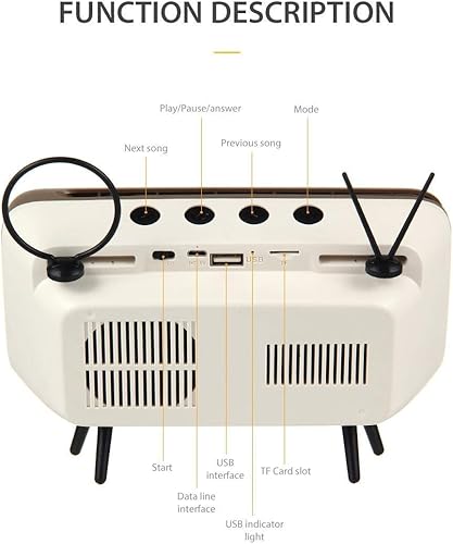 Miniatura 6 de UnnFiko Soporte de escritorio estilo TV retro, soporte de escritorio de dibujos animados, universal para iPhone X 6 7 8 Plus Xs 14 13 11 Pro Max (TV