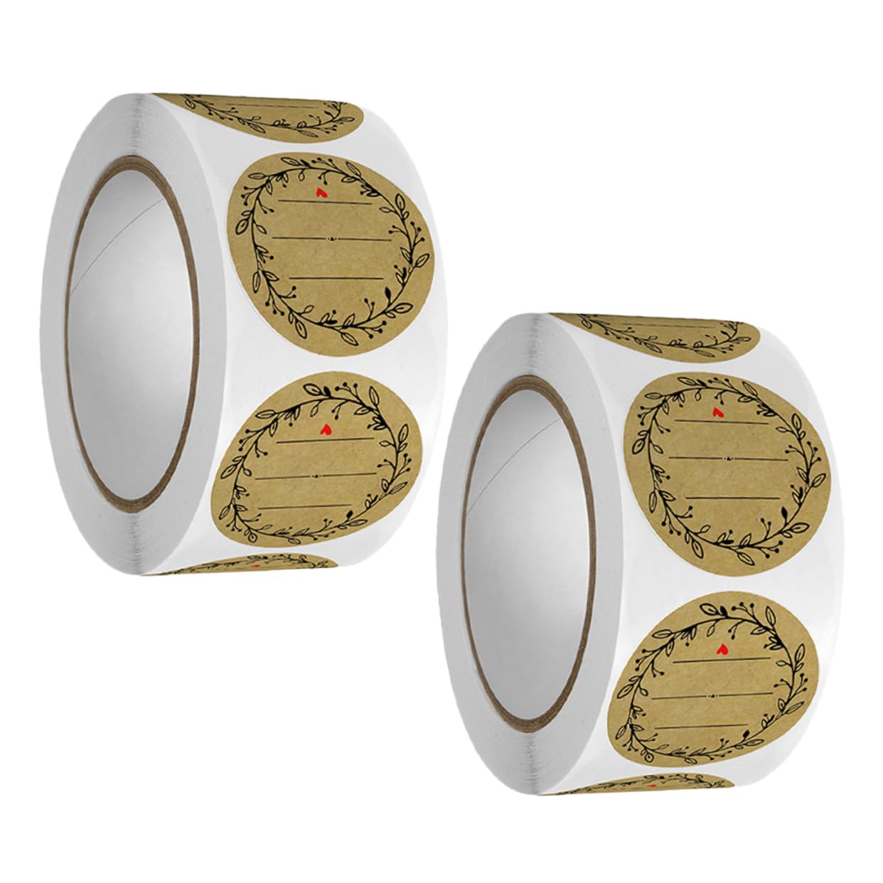 Sewroro 10rouleaux Étiquettes Autocollantes De Décoration Pour Pâtisserie De Stickers Kraft Autoadhésifs Pour Enveloppes Et Idéales Pour Fêtes Et Événements