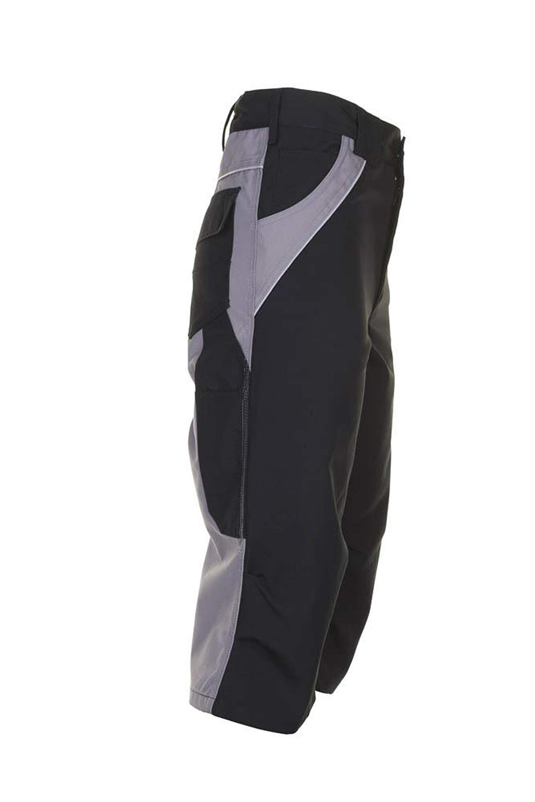Planam Pantalón 3/4 "Plaline, Talla XXL, en Negro/Zinc Unisex Adulto