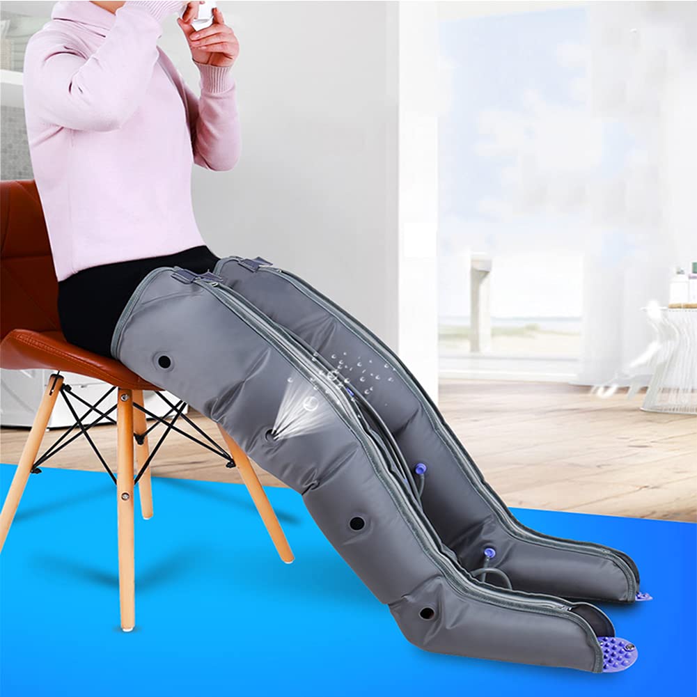 Massaggiatore a compressione d'aria per gambe, fasce per polpacci, per caviglie e piedi, massaggiatore per terapia dei polpacci, adatto per la circolazione e il rilassamento muscolare, massaggiatore