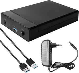 Hard Drive Docking Station, Hard Drive Docking Station for 2.5/3.5 Inch SATA HDD/SSD, USB 3.0 Docking Station USB Type-A, UASP Support, 5Gbps Hard Drives Adapter