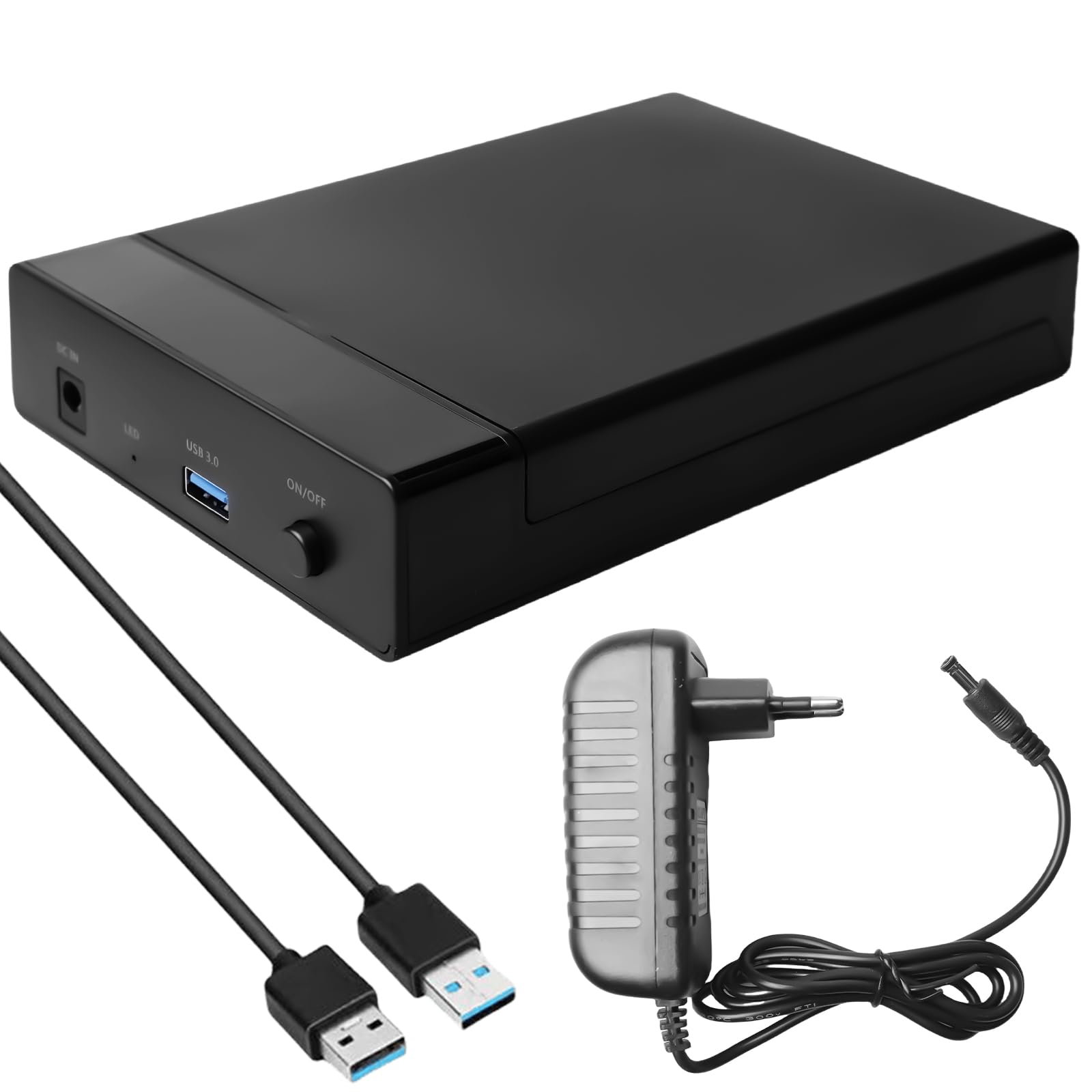 Docking Station per Disco Rigido, Docking Station per Disco Rigido da 2,5 / 3,5 Pollici SATA HDD/SSD, Docking Station USB 3.0 USB Tipo-A, Supporto UASP, Adattatore Disco Rigido 5Gbps