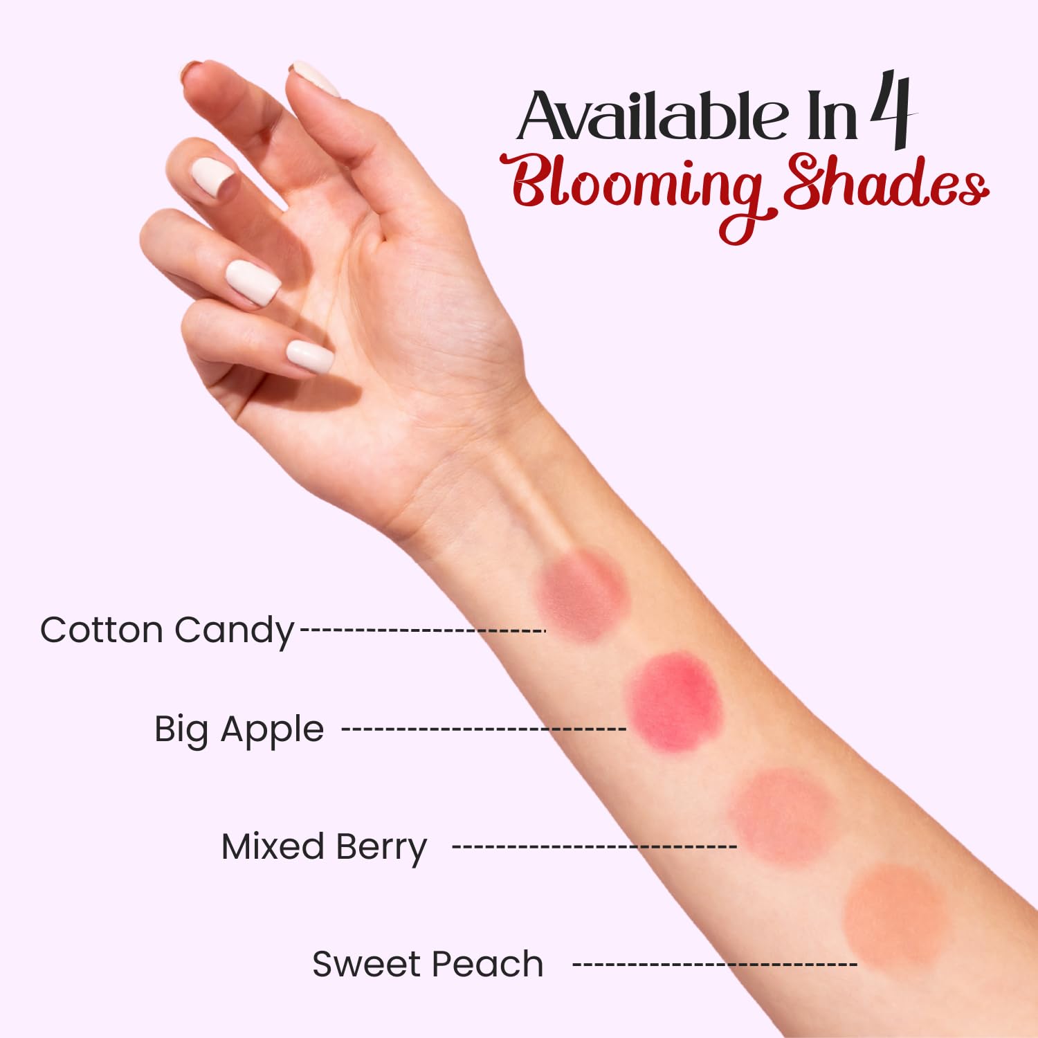 M2U NYC Dark Pink Liquid Blush – Soft, Dewy Liquid Blush for Cheeks with High Pigment Color & Breathable Feel – Lightweight & Blendable, Long-Lasting Formula Infused with Rosehip Oil (Mixed Berry) - Image 8