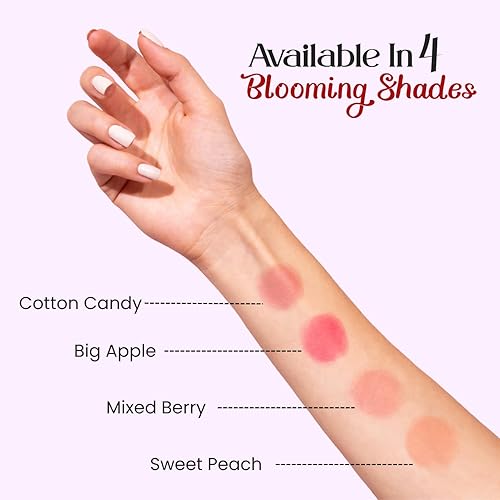 Miniatura 8 de M2U NYC Rubor líquido hidratante, maquillaje de rubor en crema suave, rubor líquido para mejillas, ligero, de larga duración, a prueba de manchas