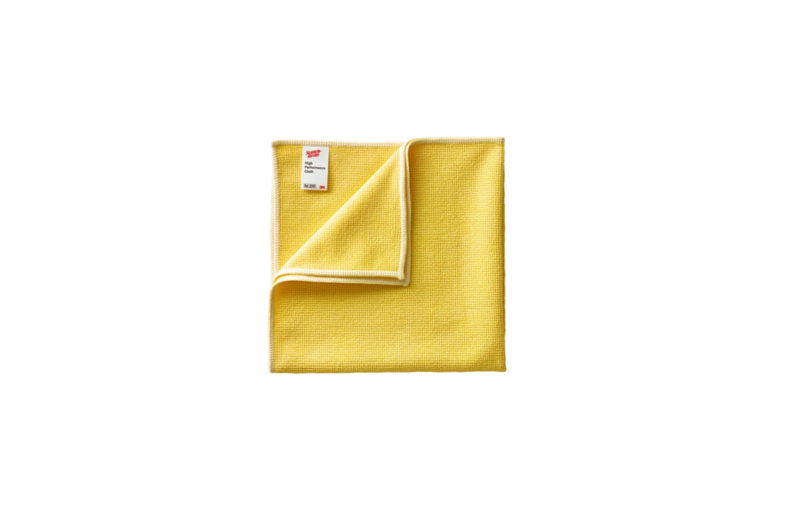 Scotch-Brite Lingettes Microfibre Haute Performance 2010, Jaune, 360 mm x 360 mm