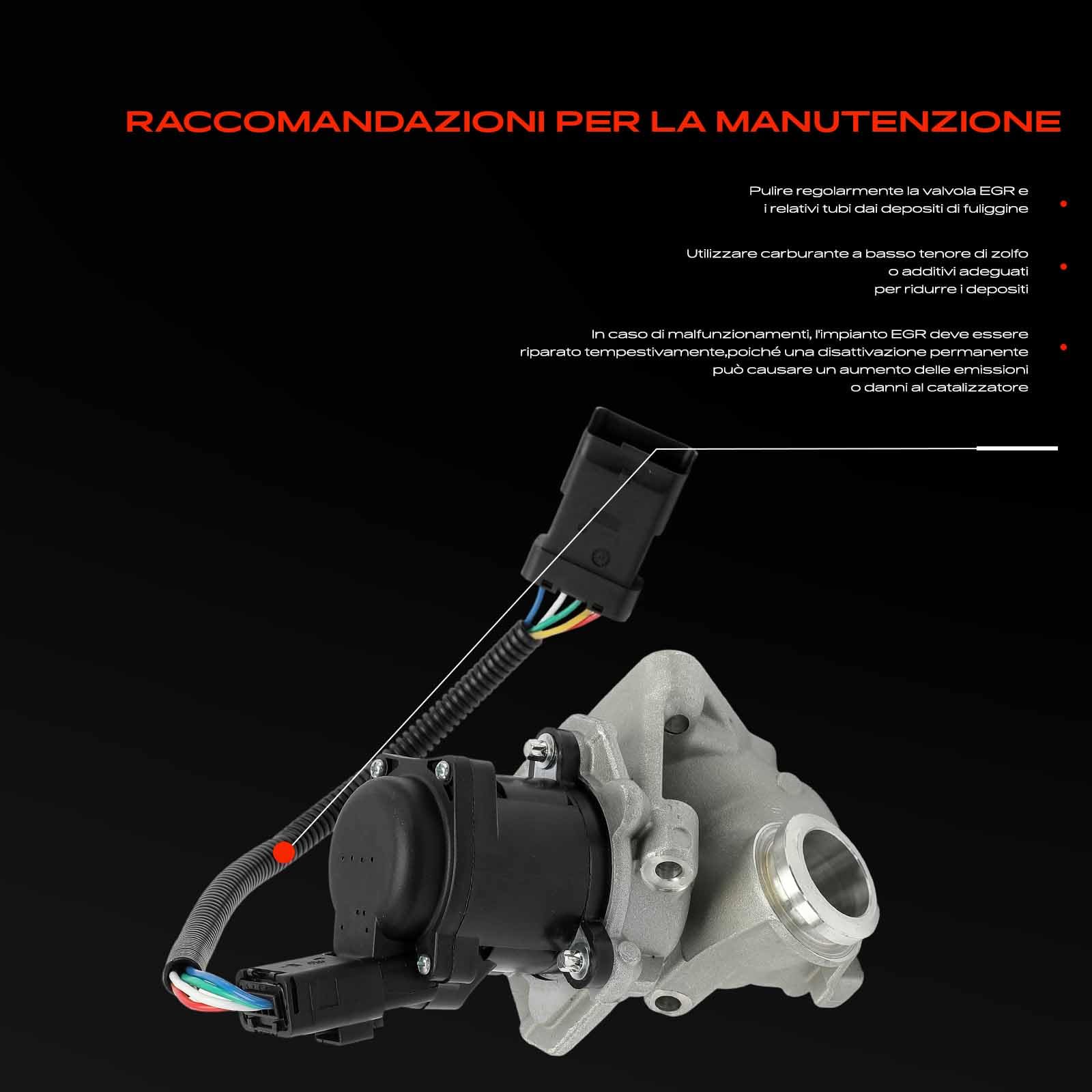 Frankberg Ricircolo dei gas di scarico della valvola EGR 3M5Q9D475DA | Compatibile con: V50 MW,C-Max DM2,C30,Focus II Stufenheck DA,S40 II 544,Focus C-Max,Focus II DA DP HCP,Focus II Turnier DA