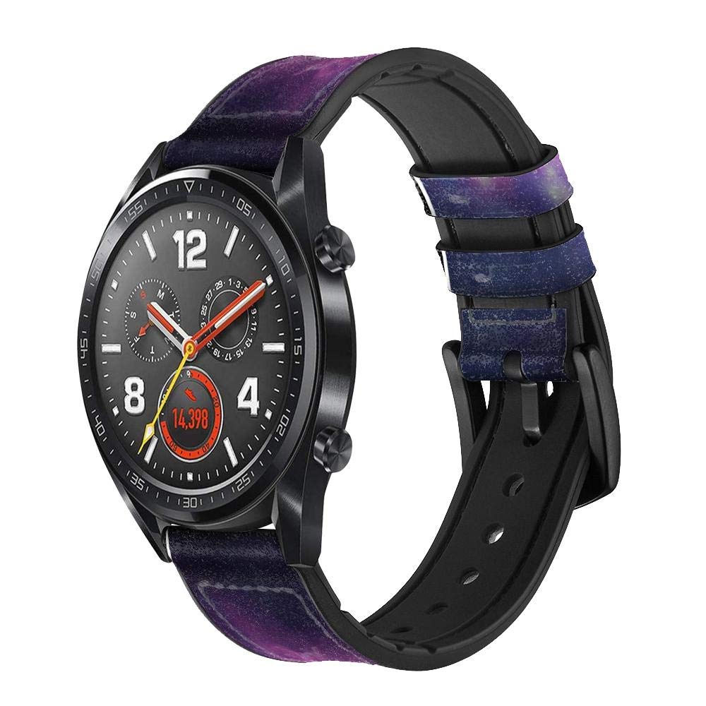 Innovedesire Unicorn Galaxy Bracelet de Montre Intelligente en Cuir et Silicone pour Wristwatch Smartwatch Smart Watch Taille (22mm)