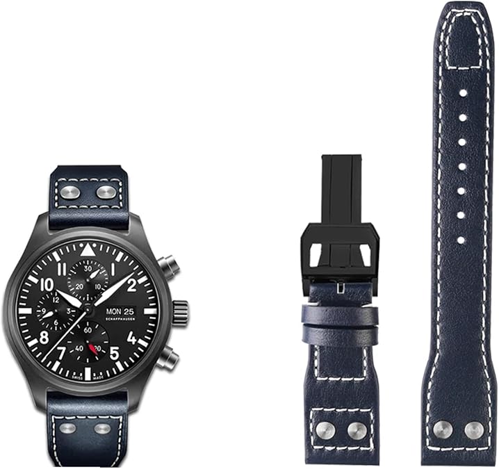 IWCオイスターブレス20mm Amazon.com: YJAccessory 20mm 21mm 22mm Genuine Leather Watch