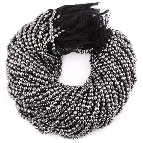 Perles d'hématite AAA naturelles de 5mm façonnées pour bijoux de luxe