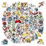 For ポケットモンスター ステッカー 100枚セット 定番のアニメ かわいいアニメ シール 防水デカール 可愛い おしゃれ 漫画 DIYステッカー ご褒美シール、誕生日プレゼント、お正月プレゼント(進化モデル）