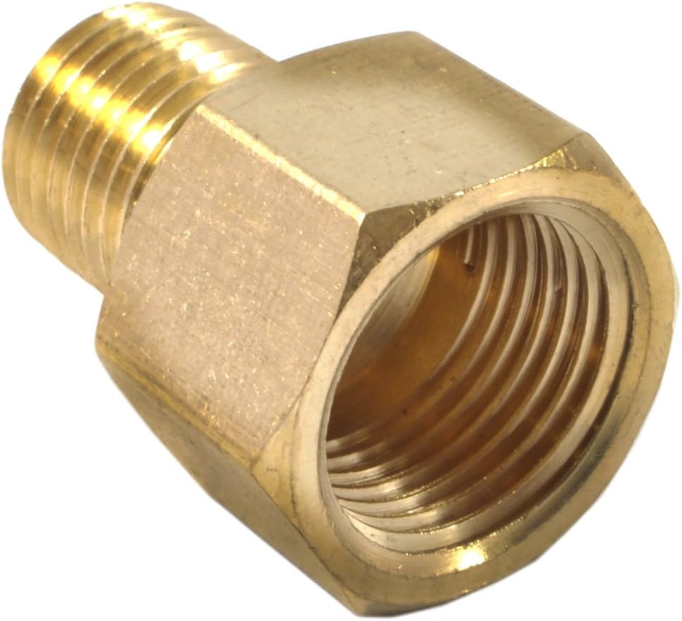 Forney 75447 Brass Fitting, Reducer Adapter, 3/8-Inch Female NPT to 1/4-Inch Male NPT