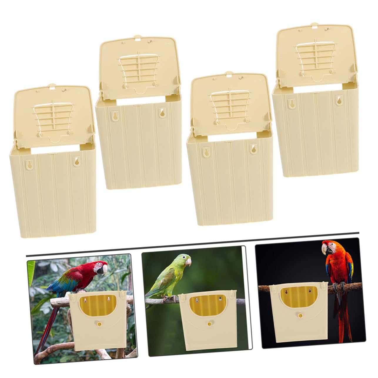 Kisangel 10 Uds Nidos De Pájaros para Interior Y para Pájaros Nido De Plástico para Dormir Nido De Gorriones